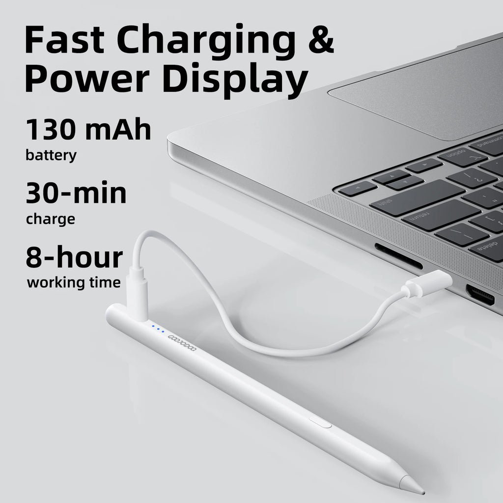 GOOJODOQ Ai07 Stylus Pen For Apple Pencil Ai Read/Write/Draw Tilt-sensitive Palm Rejection USB-C Fast Charge for ipad 2018-2025