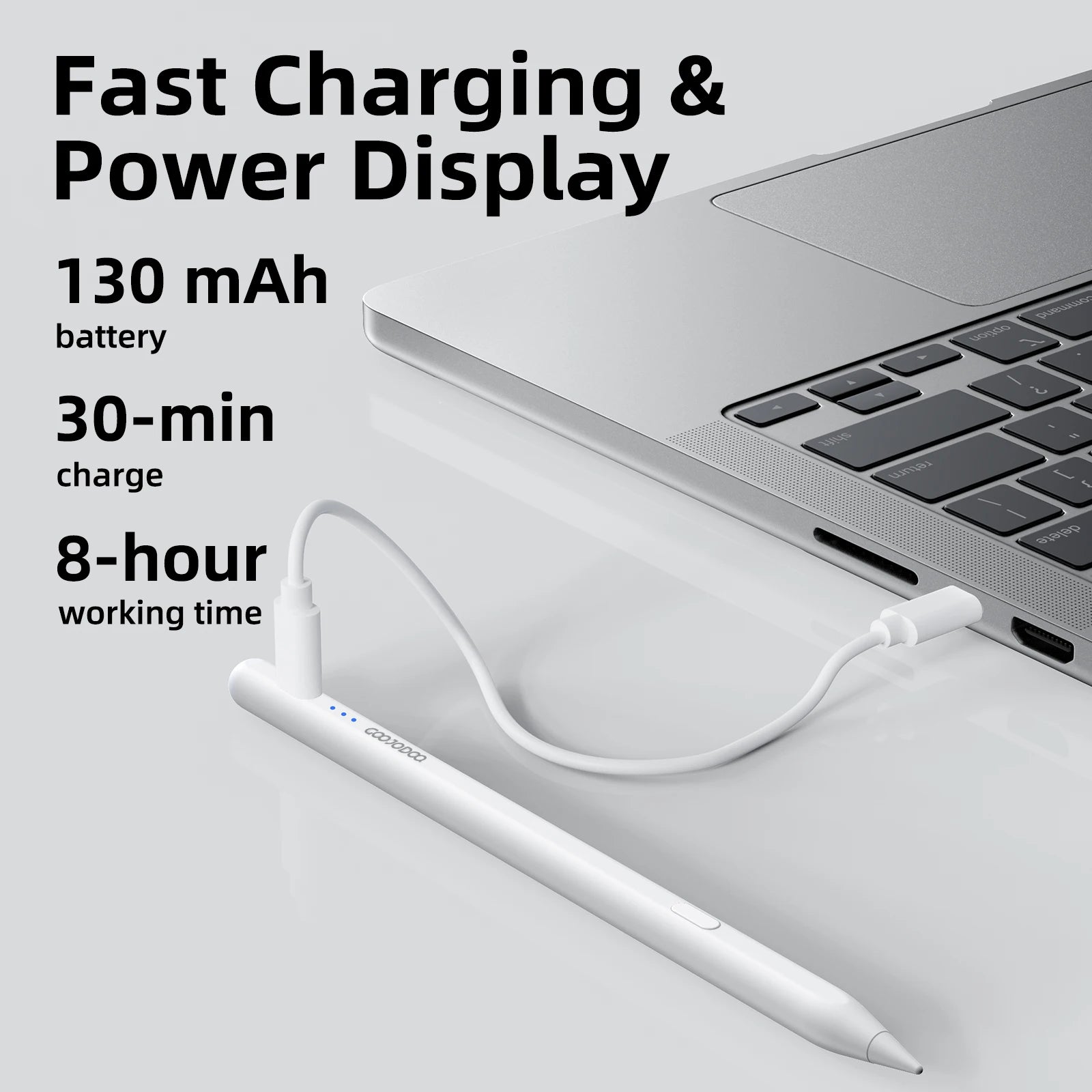 GOOJODOQ Ai07 Stylus Pen For Apple Pencil Ai Read/Write/Draw Tilt-sensitive Palm Rejection USB-C Fast Charge for ipad 2018-2025