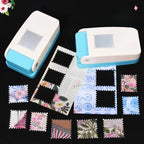 Extra Large 3.8*3.8cm Square Stamps and 3.8*3.2cm Rectangular Stamps DIY Handmade Punch Tool Effortless Stamp Embossing Machine