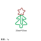 10/20pcs Cartoon Cute Christmas Tree Santa's Hat Creative Tomato Metal Office School Stationery Supplies Cute Paper Clips Gifts