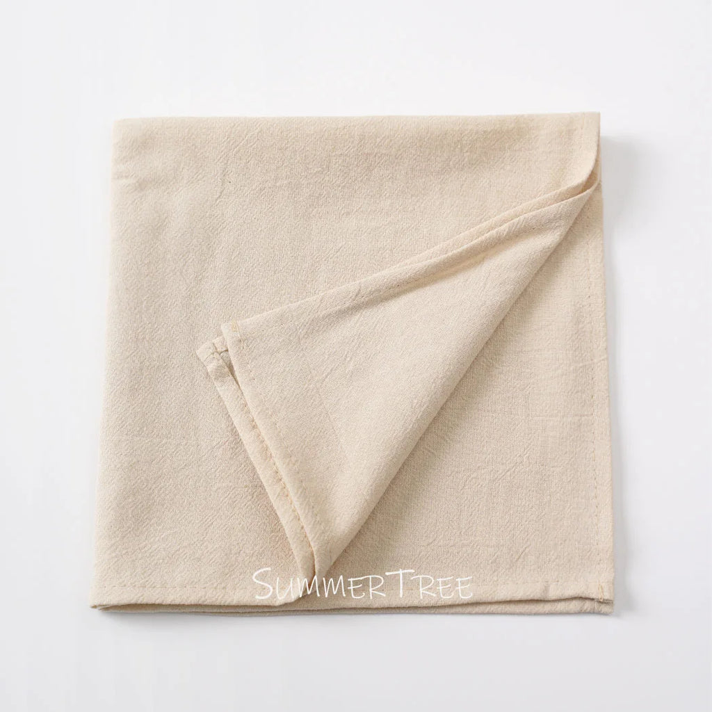 6pcs 40x40cm Cloth Napkins Washed Cotton Dinner Table Napkin Square Soft Absorbent Washable for Home Wedding Party Decoration