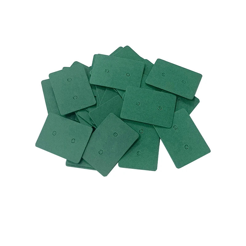 3.5*2.5cm 100Pcs/lot Kraft Paper Ear Studs Hang Tag Jewelry Display Card Earring Kraft Paper Tag Ear Ring Paper Hang Price Tags