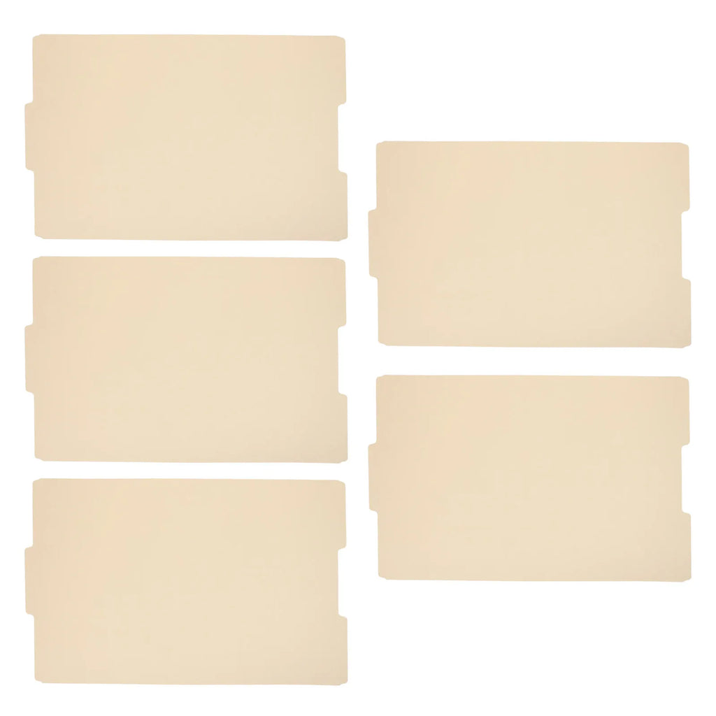 5Pcs Manila File Folders Pressboard Document Organizer Letter Size Beige Office School Classroom Business Filing Supplies