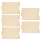 5Pcs Manila File Folders Pressboard Document Organizer Letter Size Beige Office School Classroom Business Filing Supplies
