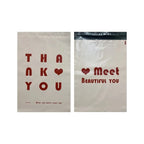 20pcs Red English Printing Express Shipping Gift Bag for Store Waterproof Clothing Parcel Packaging Bags Envelope Courier Pouch