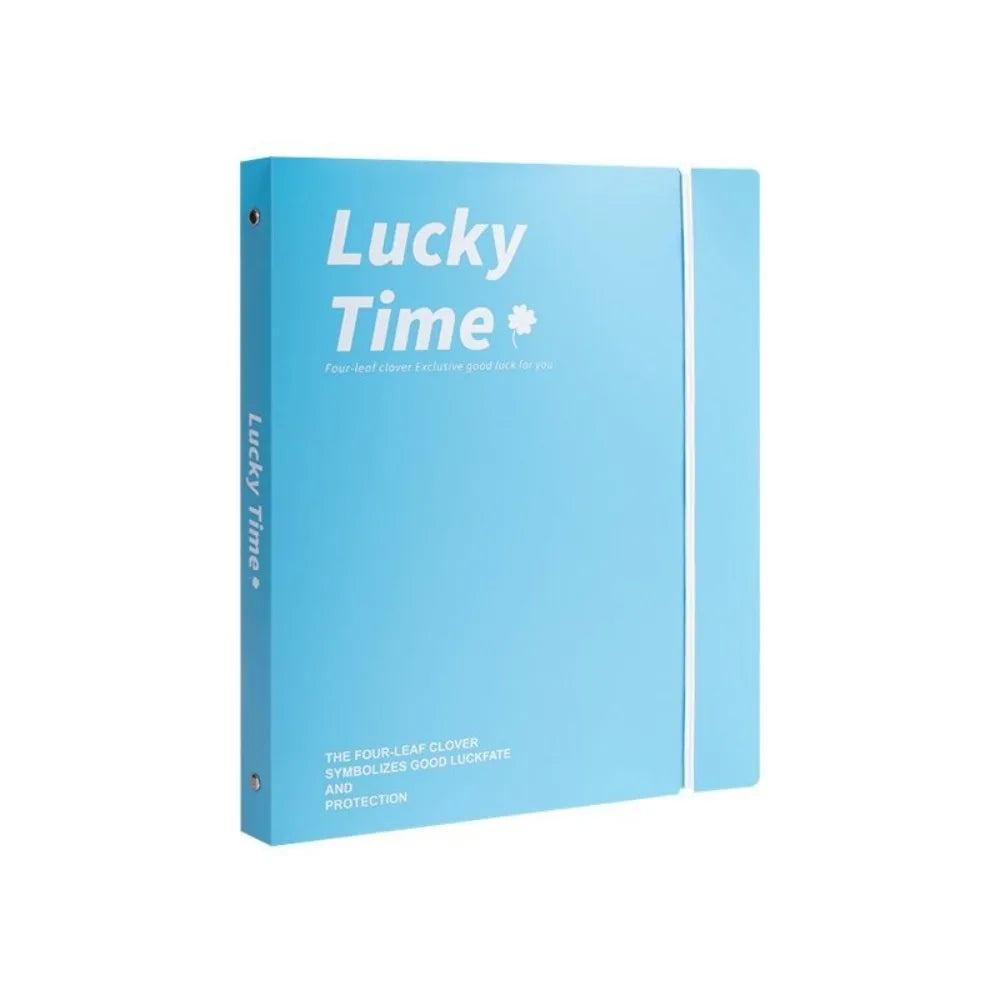 New PP A4 File Folder 3 Hole Dustproof Data Folder Waterproof Large Capacity Document Display Book Office