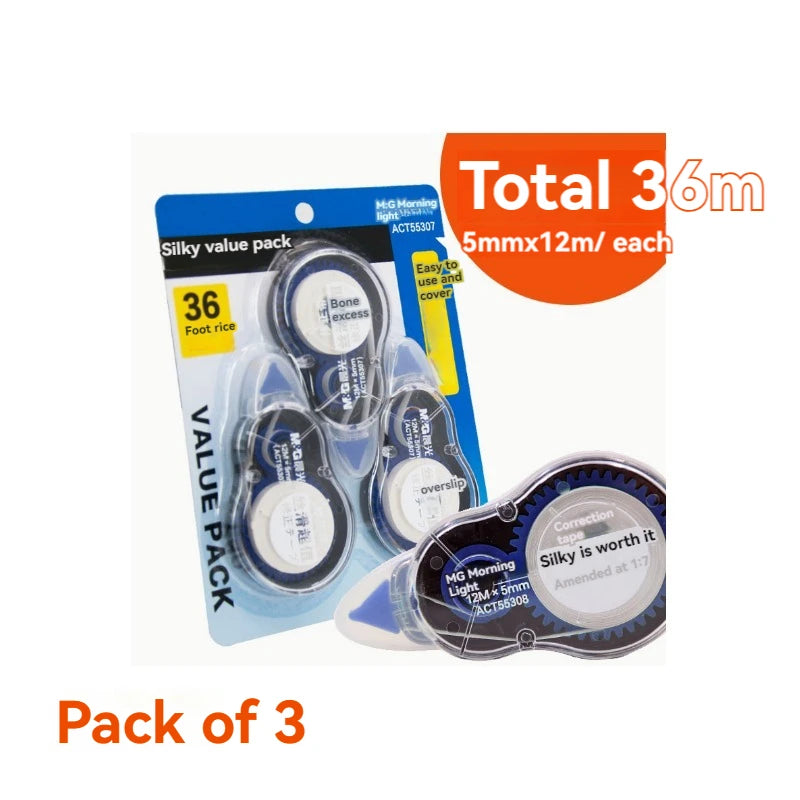 Correction tape large capacity correction tape students junior high school students multifunctional affordable installed 30m70m1