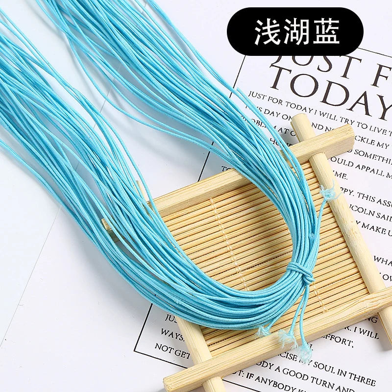 1.5mm Colorful High-Elastic Round Elastic Cord Rope Rubber Band Elastic Spandex Band Trim DIY Sewing Accessories