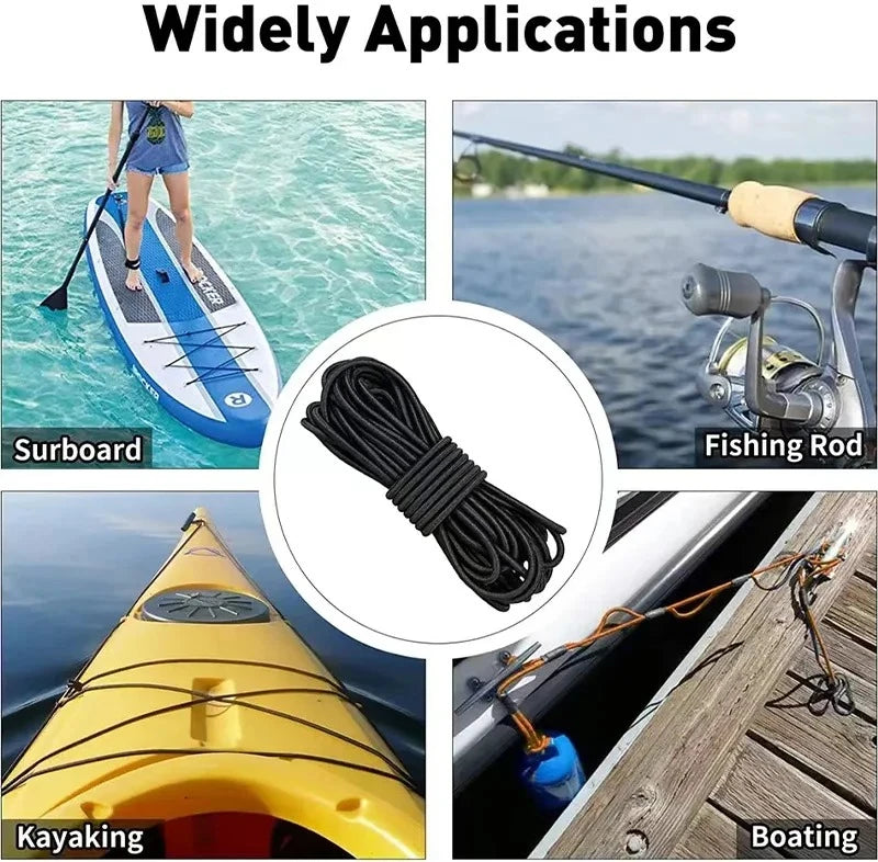 3/4/5/6mm Elastic Rope Rubber Belt Bungee Cords Strong Rubber Band Sewing Garment Craft for DIY Sewing Accessorie