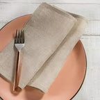 4PCS 40X40CM Pure Linen Napkins Cloths Soft Comfortable Fabric Reusable Kitchen Accessories for Wedding Birthday Parties