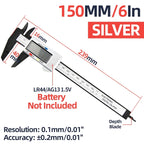 Digital Vernier Caliper Plastic Pachometer Digital Ruler Carpentry Tool Caliber Measuring Tool Digital Caliper Depth Gauge