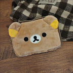 2025 New Kawaii Rilakkuma Peripheral Transparent Wallet Anime Themed Card Case And Key Case Storage Organizer Girl Birthday Gift