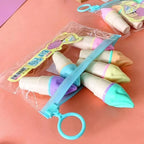 6Pcs Cute Ice Cream Highlighters Set Mini Marker Pens Kids Stationery Students Drawing Painting Tool Student School Supplies New