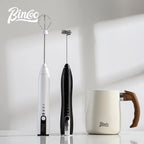 Bincoo-Electric Coffee Milk Maker, Handheld Household Mixer, Adjustable Double-Headed Gear