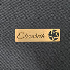 Customized Brooch Pin Personalize Engrave Your Text Logo Business ID Plate Copper Letterbox Mailbox Tag Name Badges