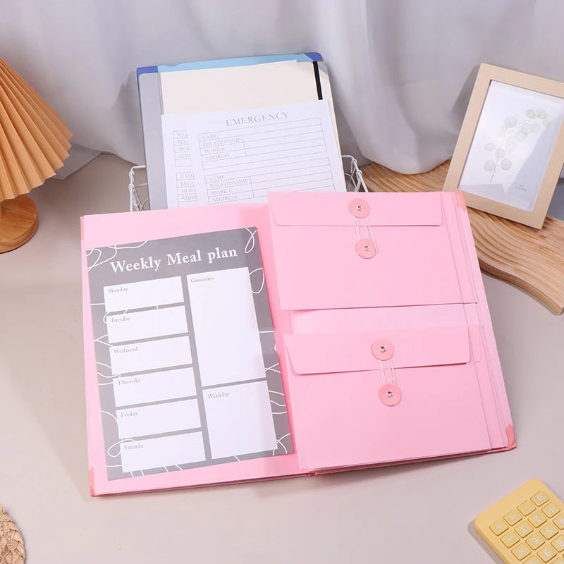 In Case I Go Missing Binder Folio Document Organizer Expanding File Folder Pockets Accordion Document Organizer Pocket Organ
