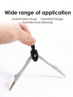 Precision Compasses with Replaceable Tips  Student Drawing and Mapping Tool Set  Suitable for Both Examination and Office Use