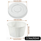100pcs Disposable Paper Medicine Cups 0.75/1/2.5oz Mini Paper Cup for Medication Pills Distribution Food Tasting Cups Sauce Cups