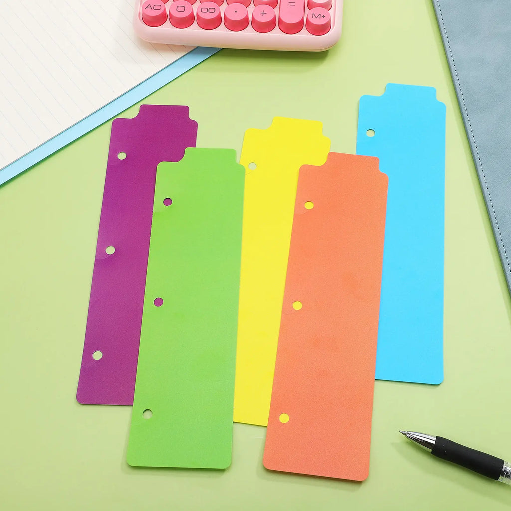 5Pcs Professional Notebook Dividers with Writeable Tabs Colorful Index Dividers for Binders Planners Diaries Hard Cover