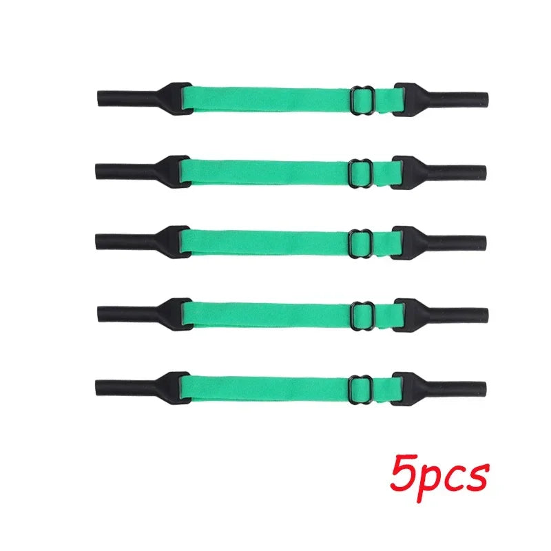 1/5pcs Change Size Sport Eyewear Strap Non Slip Anti Drop Fixer Glasses Cord Elastic Silicone Rope for Kid Adults Glasses Strap