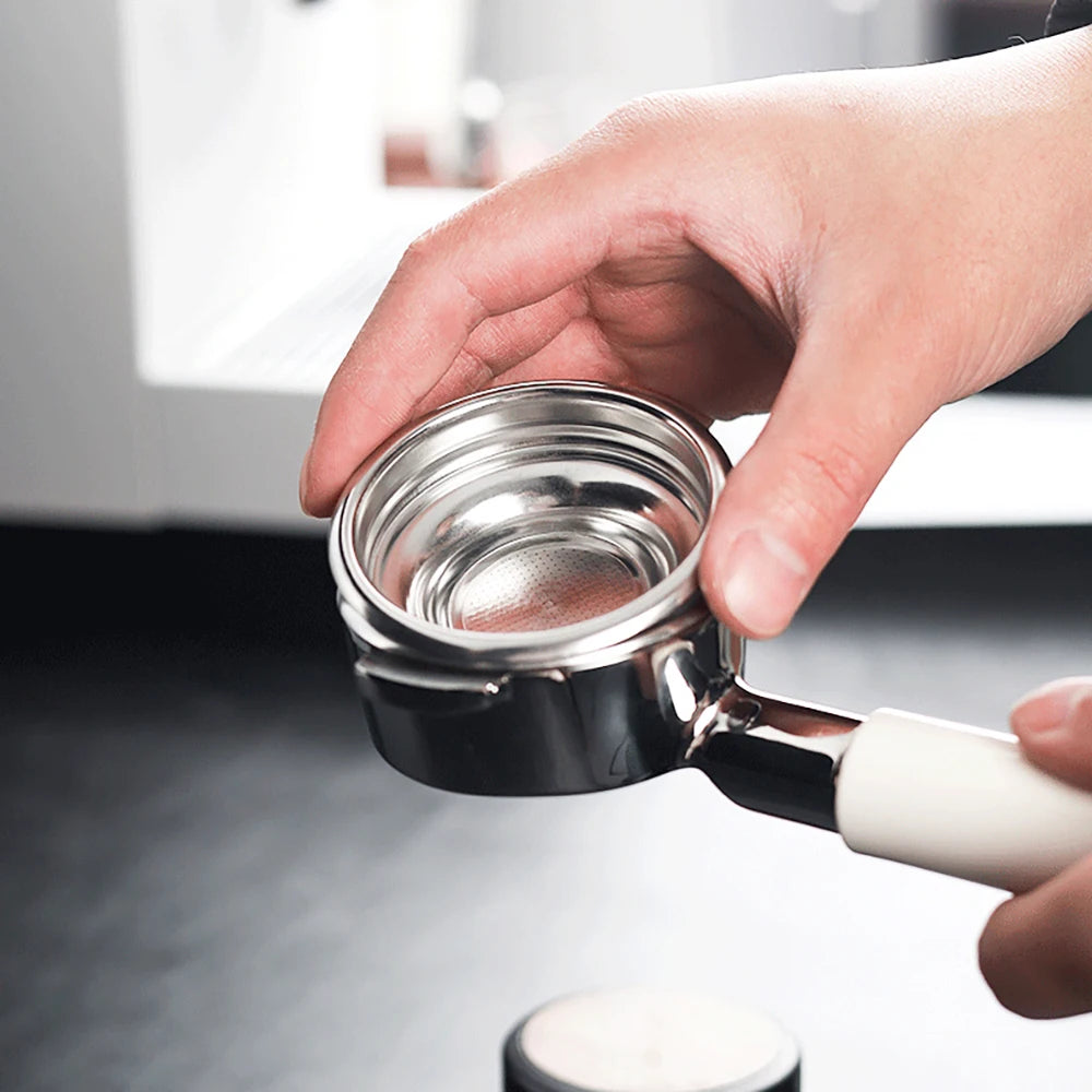 51mm 54mm 58mm Coffee Filter Basket Stainless Steel Coffee Powder Bowl Coffee Handle Bottomless Universal Coffee Powder Bowl