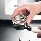 51mm 54mm 58mm Coffee Filter Basket Stainless Steel Coffee Powder Bowl Coffee Handle Bottomless Universal Coffee Powder Bowl