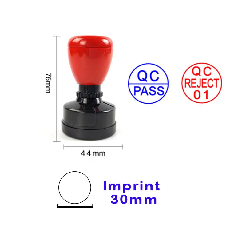 Custom QA QC Teacher Name Ink Stamp Signature Calligraphy Selfing-Inking Personalized Letter Stamp For School Student Child