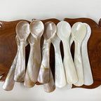 Kitchen Tools 9-13CM Natural Shell Ice Spoon Cream Coffee Caviar Spoon Mother of Pearl Seashells Stirring Spoons Teaspoon Crafts