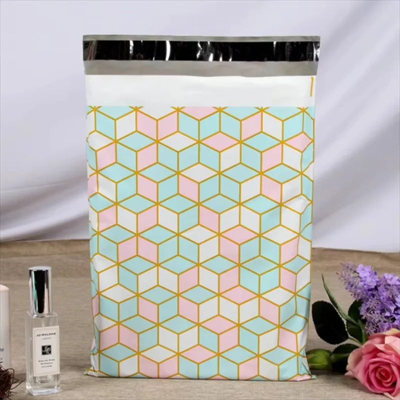Poly Mailer Adhesive Envelope Courier Print Bag DIY Lady Panties Dress T-shirt Wedding Xmas Gift Box Packaging Pouches