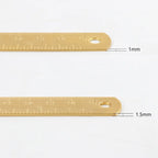 Retro Brass Straight Ruler Student School Office Stationery Metal Triangle Rulers Protractor Painting Drawing Measuring Tools