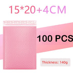 100/1 PCS Pink Poly Bubble Mailers Padded Envelopes Self Seal Padded Envelopes Gift Bags Packaging Envelope School Supplies