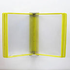 10 Page Flipping Folder A4 Wall Mounted Standard Operation Manual Data Display Rack PVC+metal Frame Material