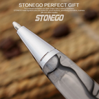 STONEGO Fashion Wallet Pen Short Paragraph Gift Travel Pocket Pen Mini Pocket Short Clip Metal RollerBall Pen Travel Pocket Pen