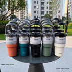 Tyeso 600/750/900/1050/1200ML Stainless Steel Thermos Bottle Car Coffee Cup Sports Water Bottles Keeps Cold and Heat Thermal Mug