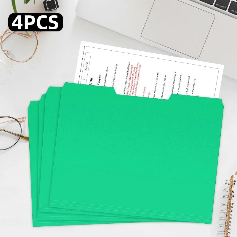 Manila Folder, A4 Size, One-Third Cut Label, In Various Colors, Suitable For Office And School Use