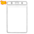 1/20Pcs Waterproof Transparent Card Holder Plastic Protector Case Business Bus Bank Credit Card Protector ID Card Badge Holder