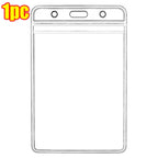 1/20Pcs Waterproof Transparent Card Holder Plastic Protector Case Business Bus Bank Credit Card Protector ID Card Badge Holder