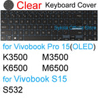 Keyboard Cover for ASUS Vivobook 15 Pro 15X OLED GO S S15 N6506 S5507 S5506 M5506 X1505 M1505 K3504 Silicone Protector Skin Case