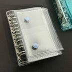 The New Transparent A7 Three-fold Hand Ledger Loose-leaf Detachable Student Portable Notes Diary Hand Ledger