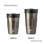 TYESO Vacuum Flasks Thermos Water Bottles 400ml/500ml Stainless Insulated Cup 304 Original Car Tumbler Cold and hot Coffee Mug