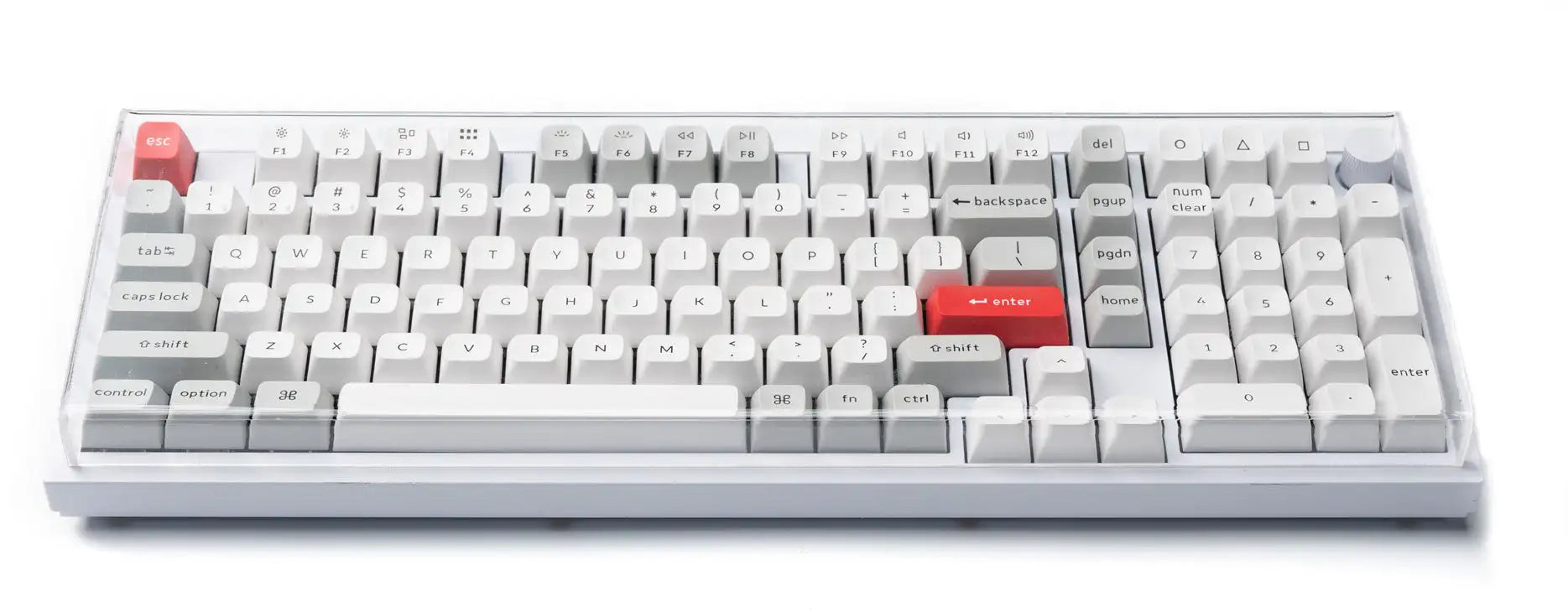 Acrylic Mechanical Keyboard Dust Cover for Keychron Custom Keyboard Waterproof Prevent Pet Treading