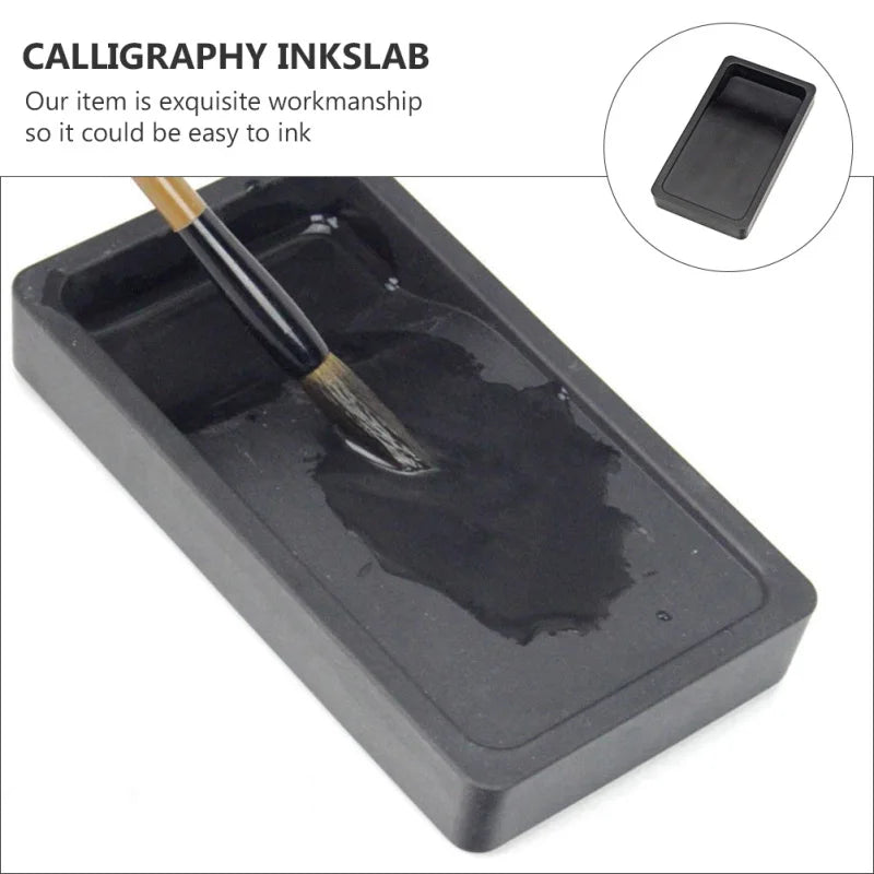 1Pc plastic Ink Stone Chinese Ink Dish Sumi Inkstone Japanese Inkstone Inkstone Ink tray Four Treasures Of The Study