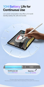 Baseus Stylus Lite with LED for Apple Pencil iPad Palm Rejection Magnetic Design Touch Pen for Tablet for iPad Pro 2018-2023