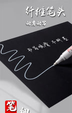 1/3/5 Pcs White Marker Pens 1.0mm 2.0mm Fast Drying Permanent Oily Waterproof Paint Tire Markers Graffiti Pens