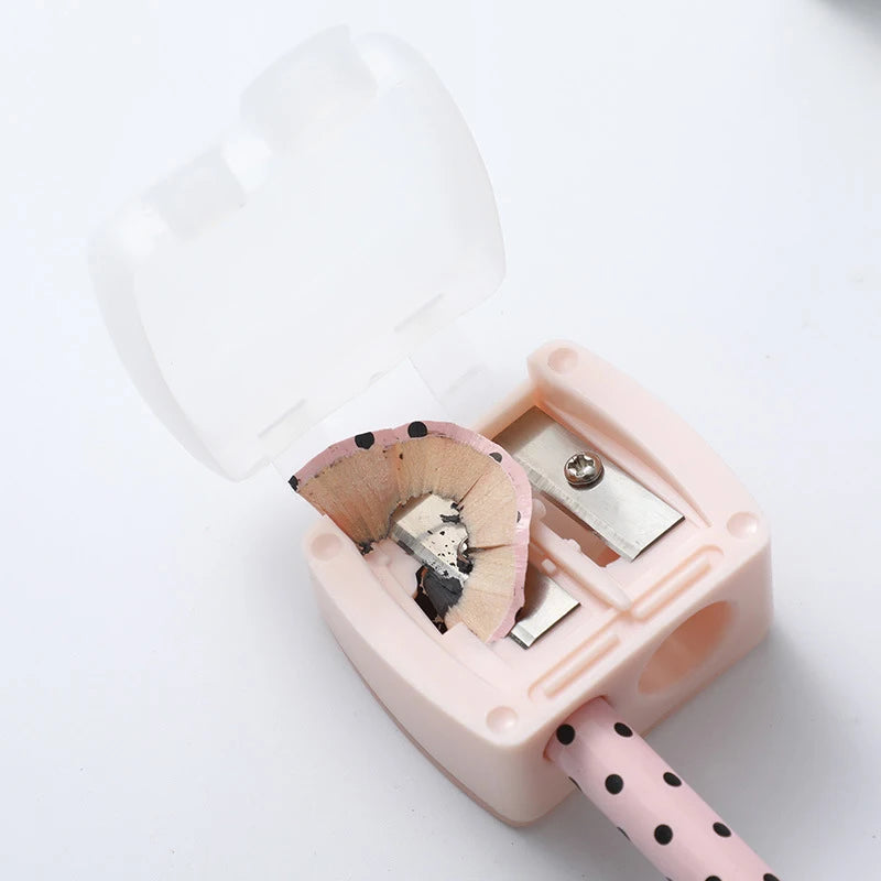 1pc Eyebrow Eyeliner Pencil Cutting Variety Pen Sharpening Double Hole Makeup Pencil Sharpener Stationery Knife School Supplies