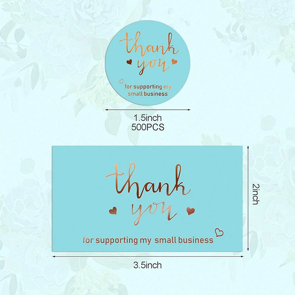 10-50pcs Thank You Cards For Small Business Colorful Laser Paper Thank You For Your Order "Beyond Grateful" Cards