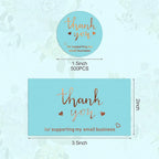 10-50pcs Thank You Cards For Small Business Colorful Laser Paper Thank You For Your Order "Beyond Grateful" Cards