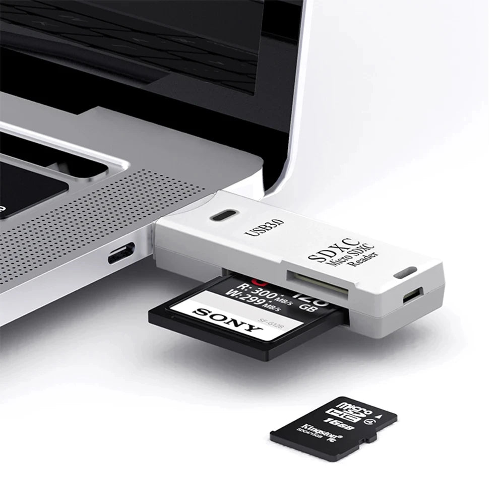 NNBILI 1-2pcs Card Reader USB3.0/2.0 To SD TF Memory Adapter High Speed TF Memory 2 IN 1 Card Reader For PC Laptop Accessories