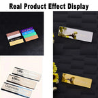 Custom Name Badge Engraved Personalized Name Plate Stainless Steel Custom Name Tag with Magnetic Pin Back Pin Clip