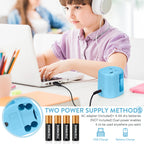 Eagle Auto Pencil Sharpener, Battery or USB Operated, Dual Holes, Dual Blades,  Portable,Office,School Supplies Stationery